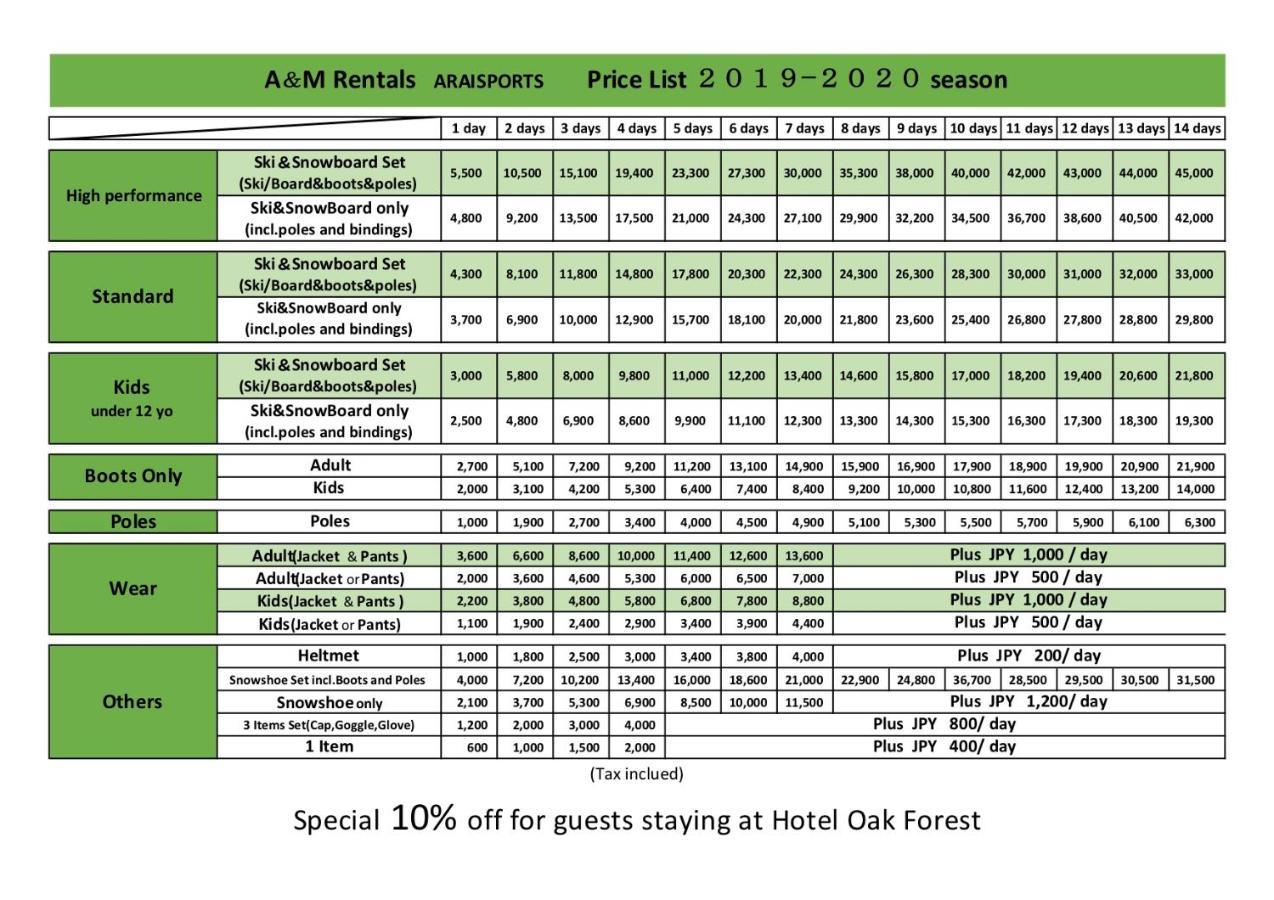 Hotel Oak Forest Хакуба-Мура Экстерьер фото